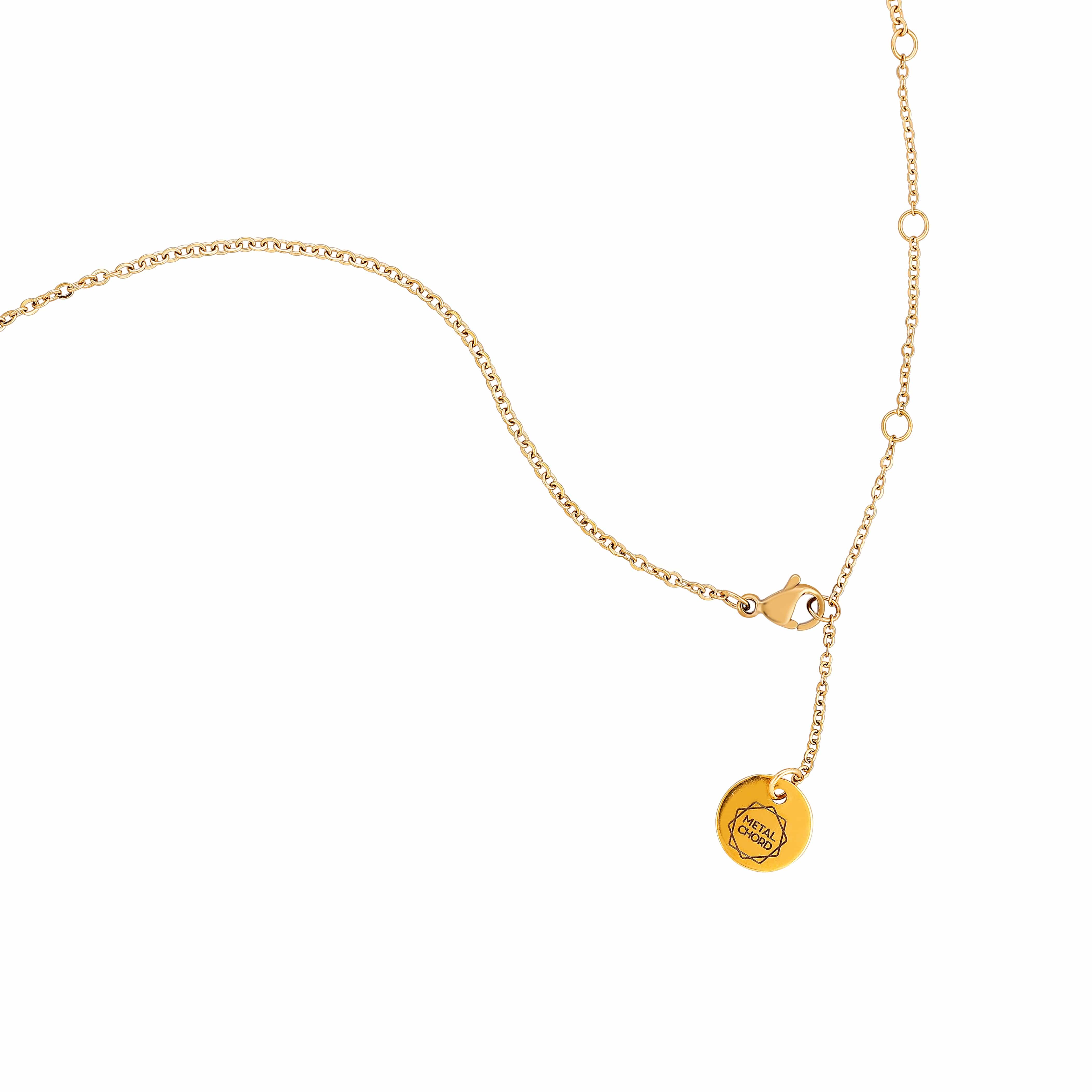 ACCIAIO 316L COLLANA COLLANA LUNGA DOPPIA PERLA
