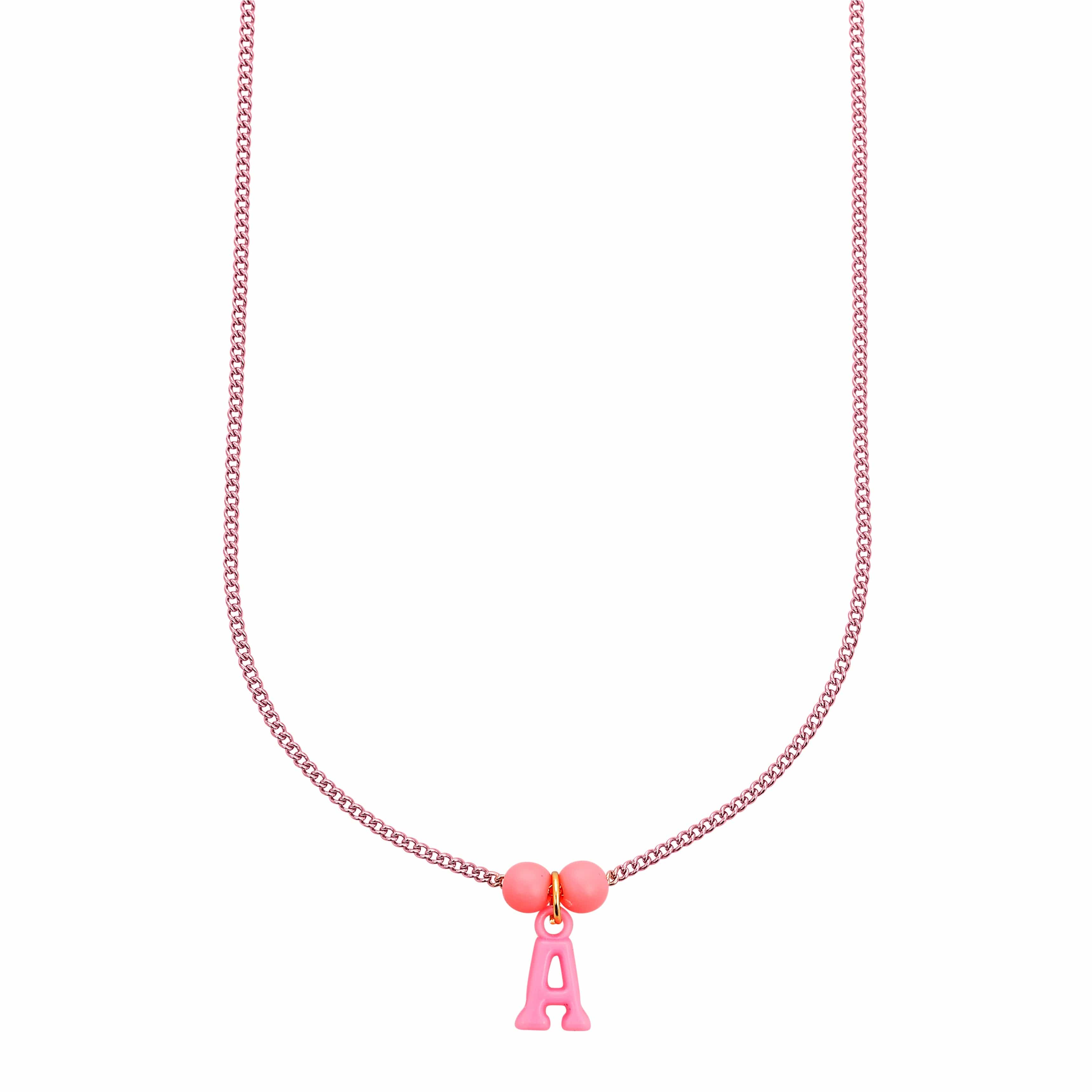 ACCIAIO 316L COLLANA ORO ROSA COLLANA PERSONALIZZABILE CATENA LISCIA CANDY