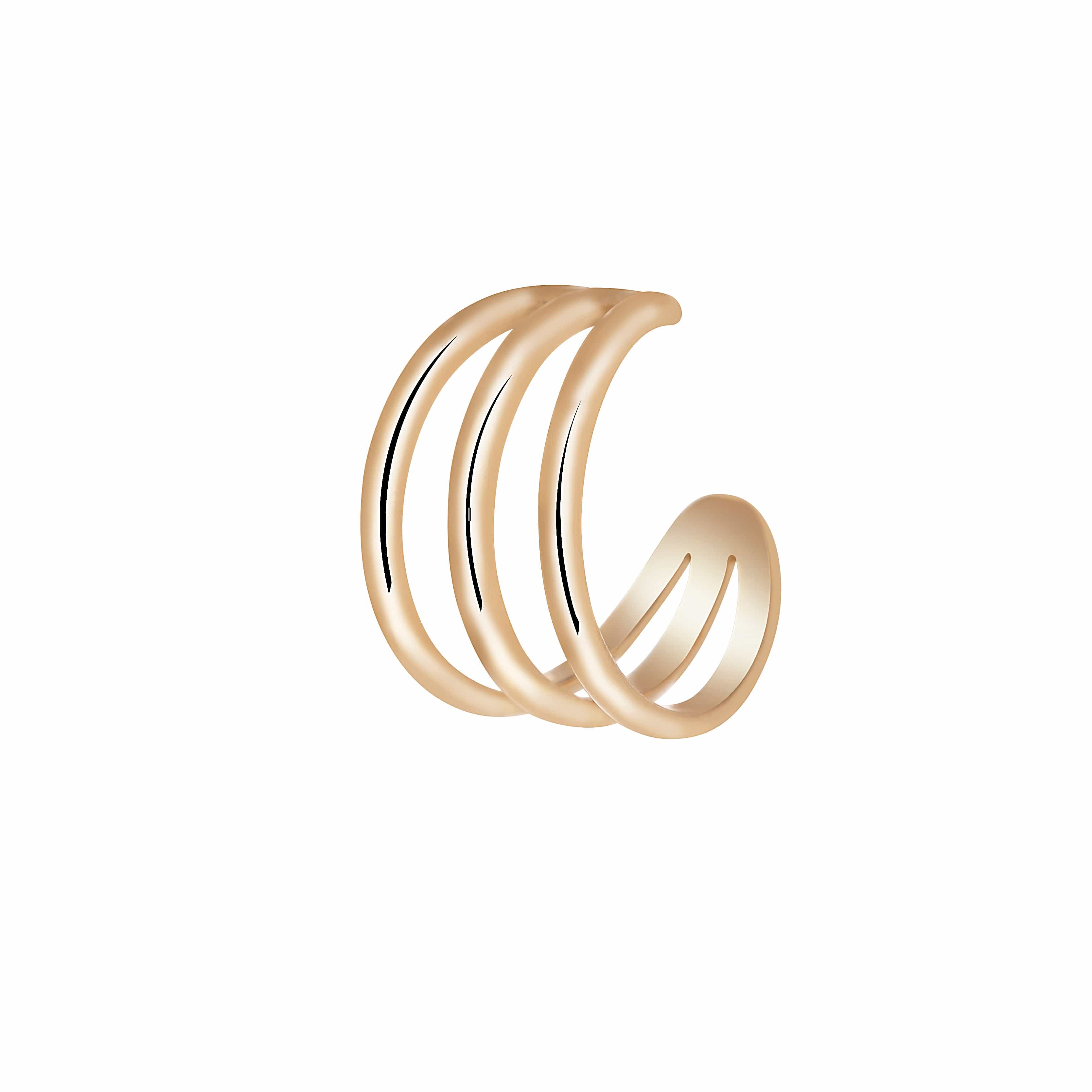 OTTONE EAR CUFF TRIPLO FINE