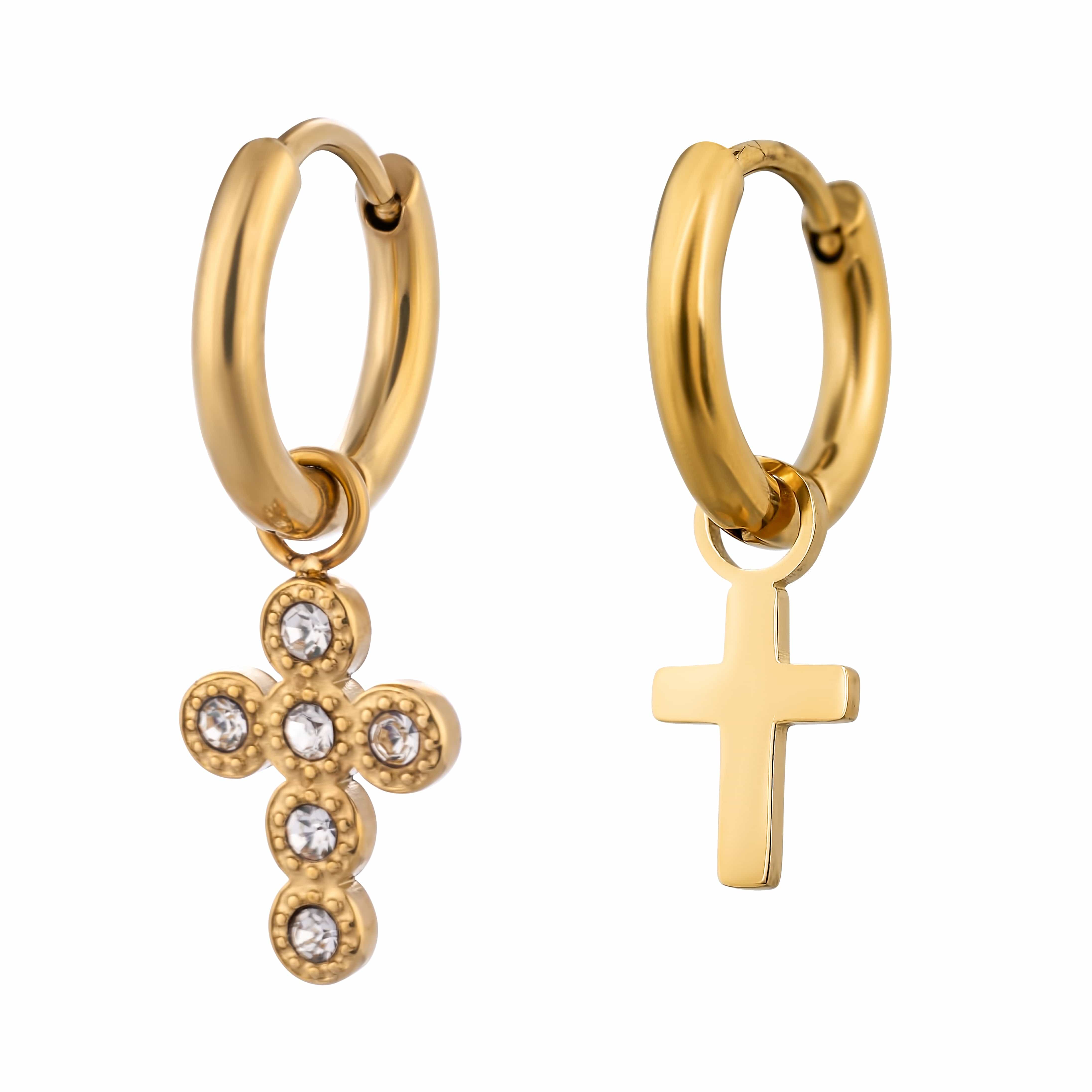 Hypoallergenic sale cross earrings