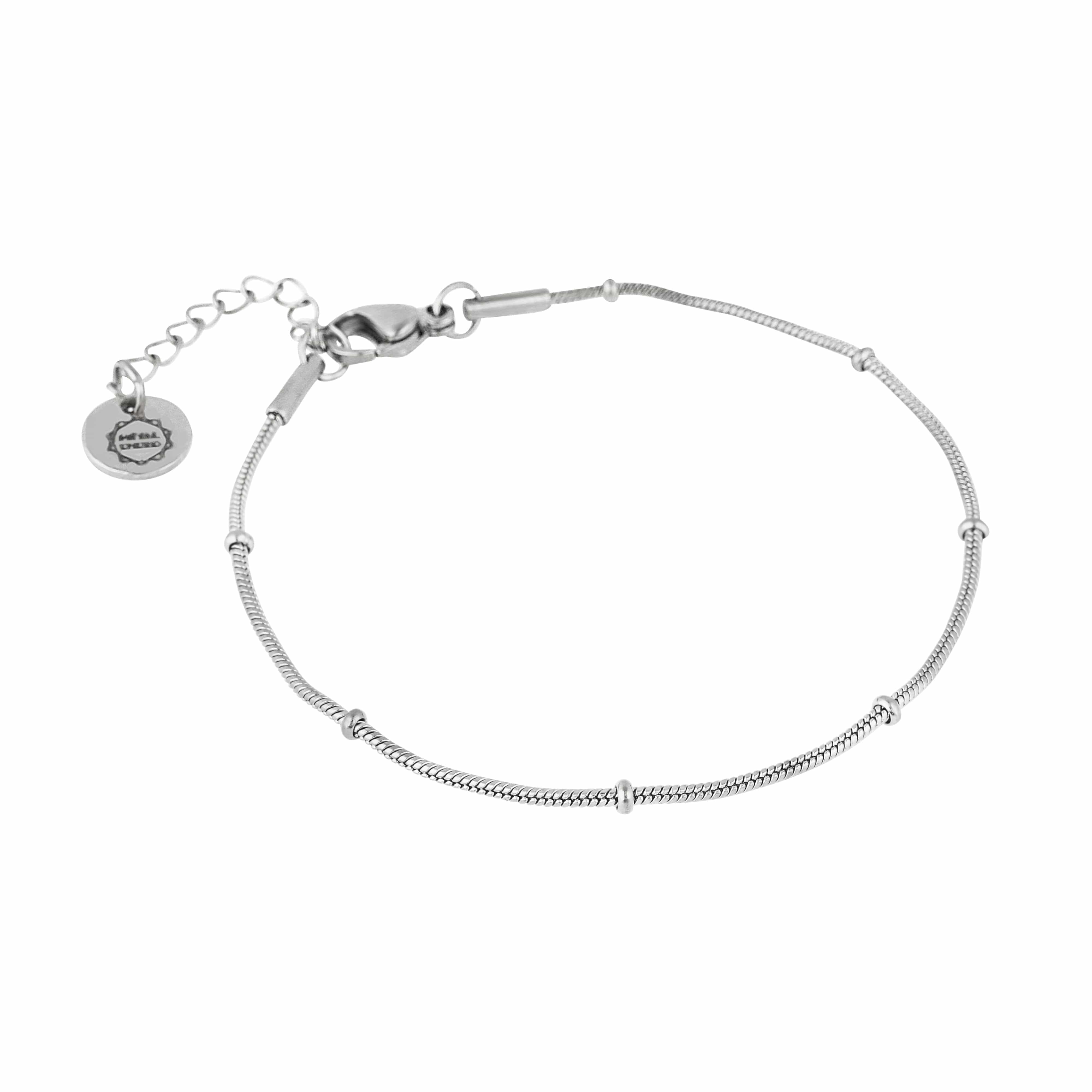 BRACCIALE CATENA CON SFERE.