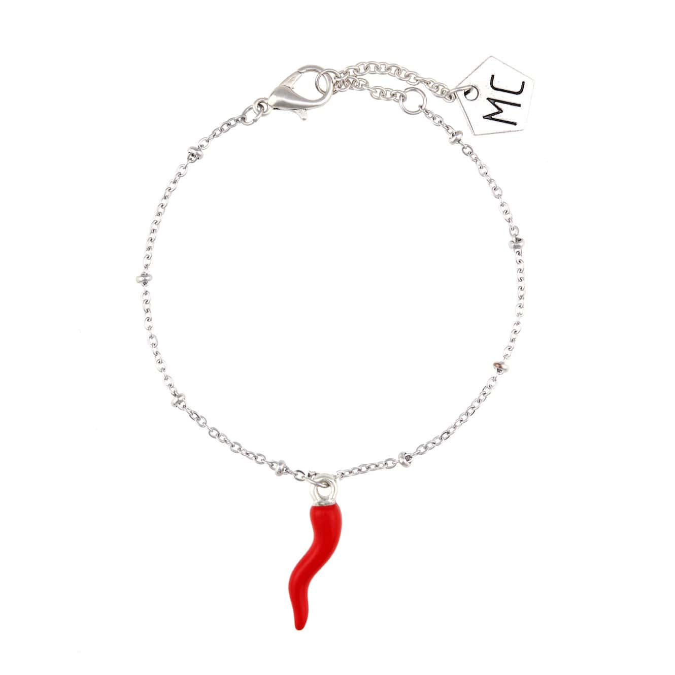 BRACCIALE SILVER RED PEPPER.