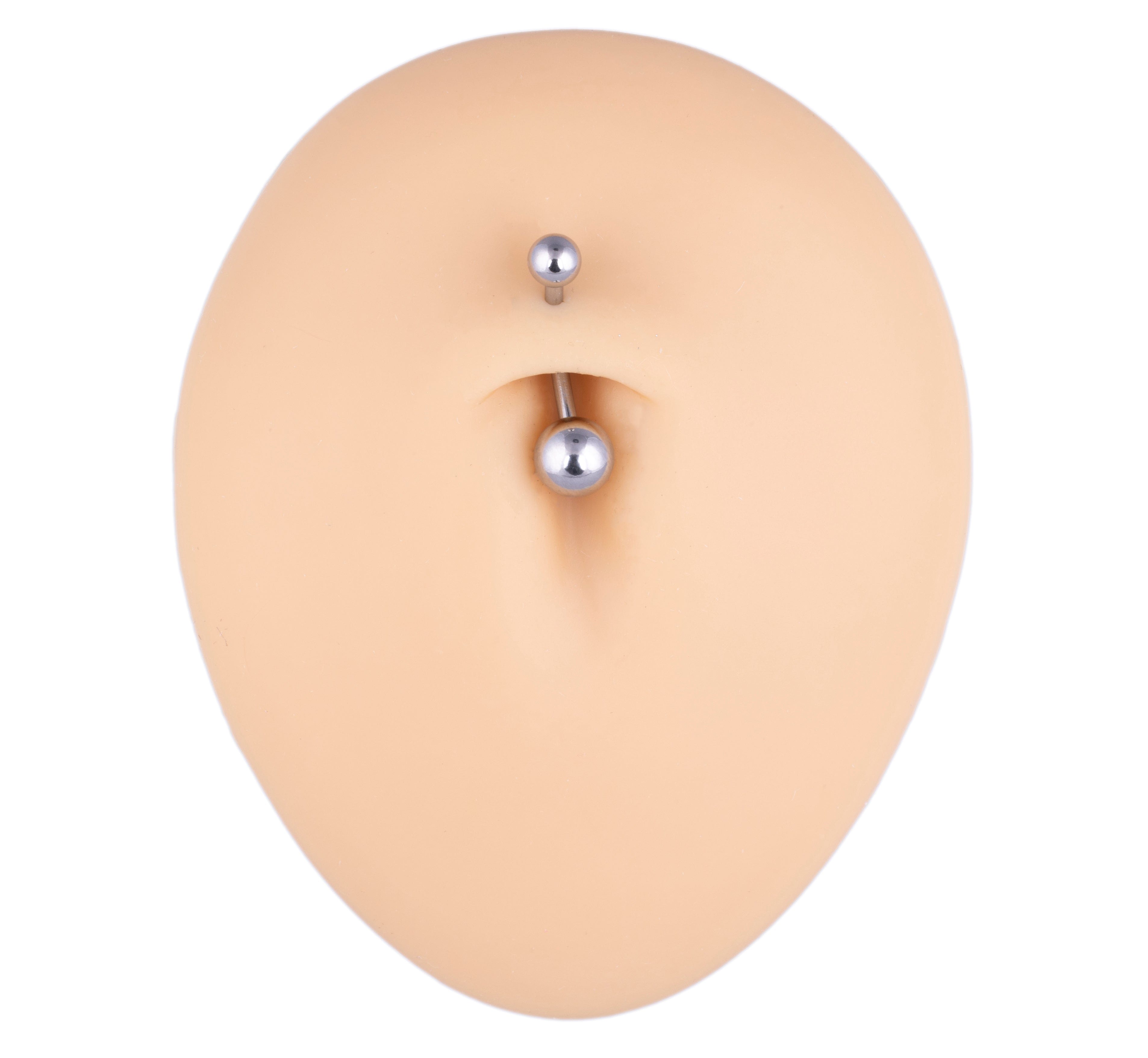 PIERCING NAVEL SFERE ACCIAIO.